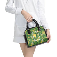 Aloha Hawaii Maia Shoulder Handbag Hawaiian Banana Stylized Stamp LT14 - Polynesian Pride