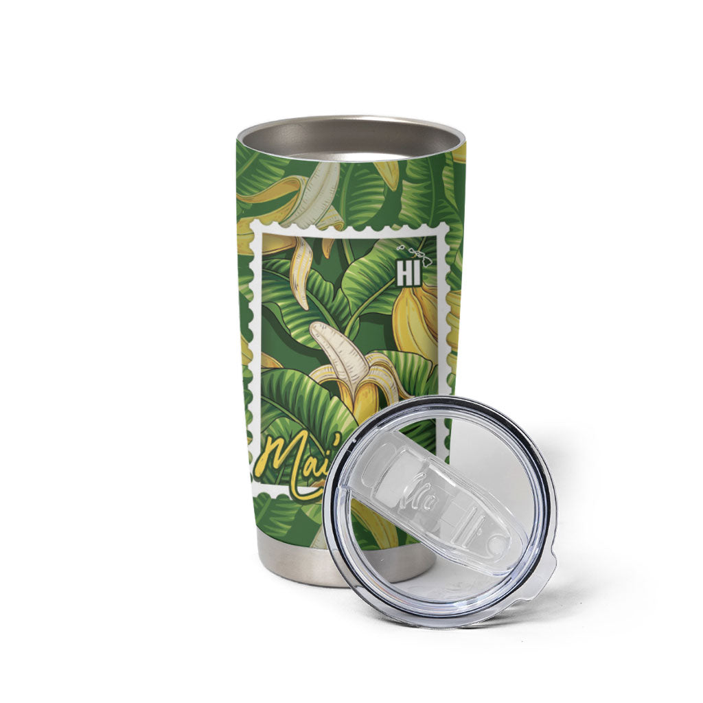 Aloha Hawaii Maia Tumbler Cup Hawaiian Banana Stylized Stamp LT14 - Polynesian Pride