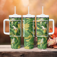 Aloha Hawaii Maia Tumbler With Handle Hawaiian Banana Stylized Stamp LT14 - Polynesian Pride