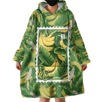 Aloha Hawaii Maia Wearable Blanket Hoodie Hawaiian Banana Stylized Stamp LT14 - Polynesian Pride