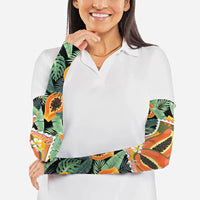 Aloha Hawaii Mikana Arm Sleeves Hawaiian Papaya Stylized Stamp LT14 - Polynesian Pride