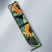 Aloha Hawaii Mikana Auto Sun Shade Hawaiian Papaya Stylized Stamp LT14 - Polynesian Pride