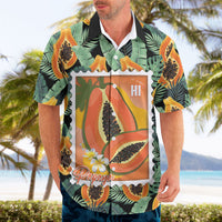 Aloha Hawaii Mikana Hawaiian Shirt Hawaiian Papaya Stylized Stamp LT14 - Polynesian Pride