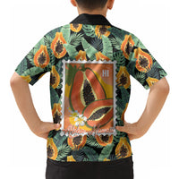 Aloha Hawaii Mikana Hawaiian Shirt Hawaiian Papaya Stylized Stamp LT14 - Polynesian Pride
