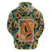 Aloha Hawaii Mikana Hoodie Hawaiian Papaya Stylized Stamp LT14 - Polynesian Pride