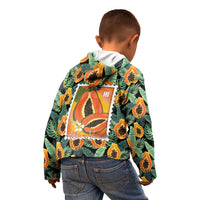 Aloha Hawaii Mikana Kid Hoodie Hawaiian Papaya Stylized Stamp LT14 - Polynesian Pride