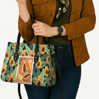 Aloha Hawaii Mikana Leather Bag Hawaiian Papaya Stylized Stamp LT14 - Polynesian Pride