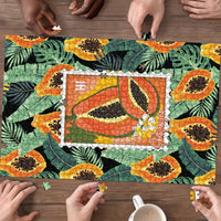 Aloha Hawaii Mikana Puzzle Hawaiian Papaya Stylized Stamp LT14 - Polynesian Pride