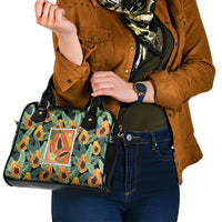 Aloha Hawaii Mikana Shoulder Handbag Hawaiian Papaya Stylized Stamp LT14 - Polynesian Pride