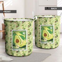 Aloha Hawaii Avocado Laundry Basket Hawaiian Fruit Stylized Stamp LT14 - Polynesian Pride