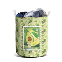 Aloha Hawaii Avocado Laundry Basket Hawaiian Fruit Stylized Stamp LT14 - Polynesian Pride