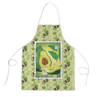 Aloha Hawaii Avocado Apron Hawaiian Fruit Stylized Stamp LT14 Green - Polynesian Pride