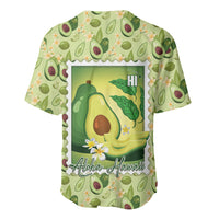 Aloha Hawaii Avocado Baseball Jersey Hawaiian Fruit Stylized Stamp LT14 - Polynesian Pride