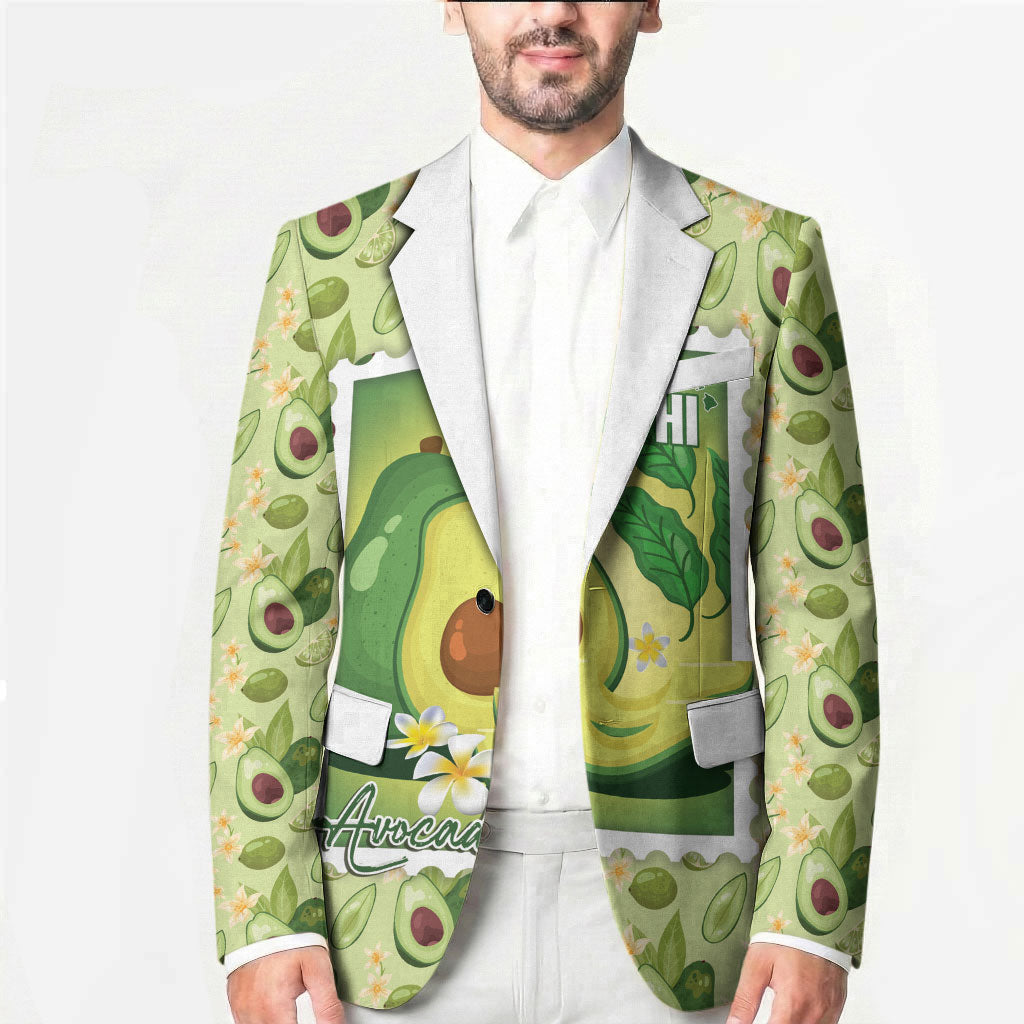 Aloha Hawaii Avocado Blazer Hawaiian Fruit Stylized Stamp LT14 - Polynesian Pride