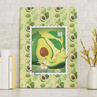 Aloha Hawaii Avocado Canvas Wall Art Hawaiian Fruit Stylized Stamp LT14 Without Frame Green - Polynesian Pride