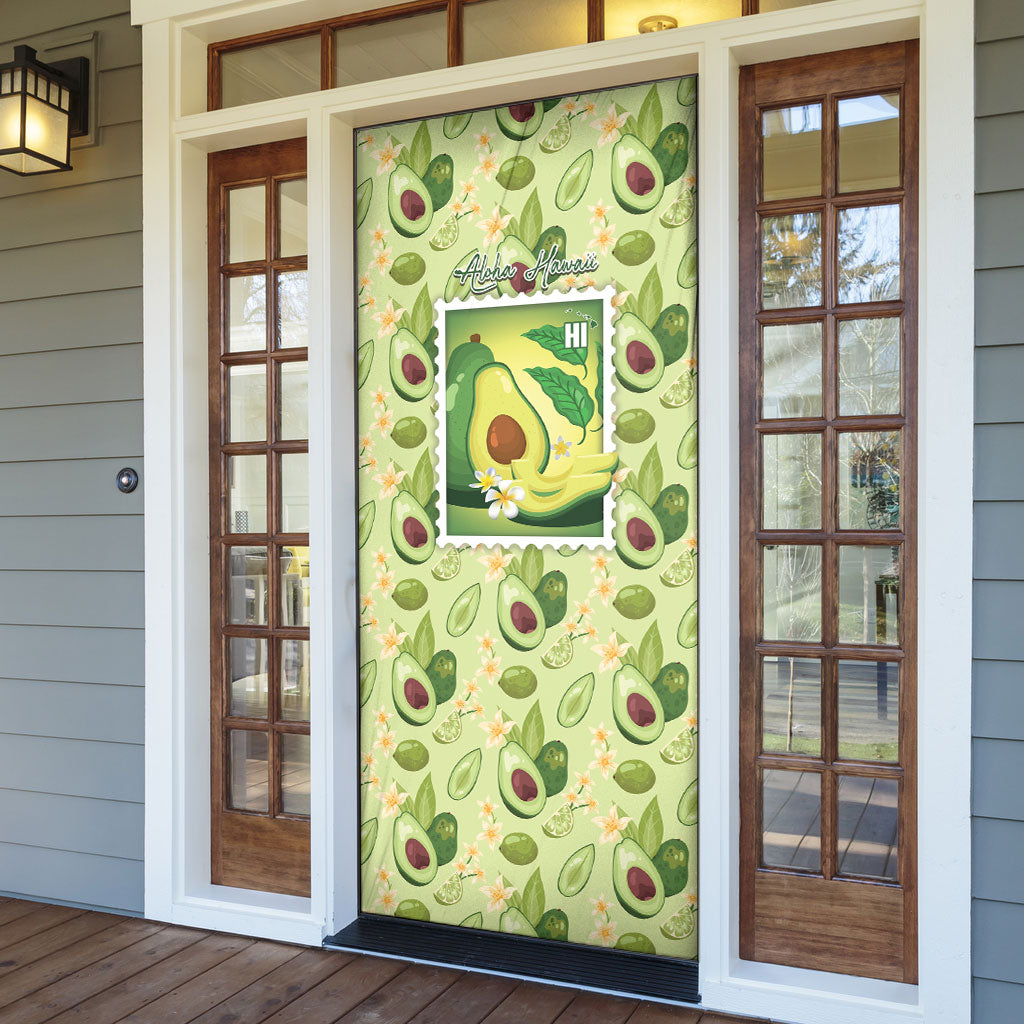 Aloha Hawaii Avocado Door Cover Hawaiian Fruit Stylized Stamp LT14 - Polynesian Pride