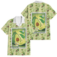 Aloha Hawaii Avocado Family Matching Summer Maxi Dress and Hawaiian Shirt Hawaiian Fruit Stylized Stamp LT14 Dad's Shirt - Short Sleeve Green - Polynesian Pride