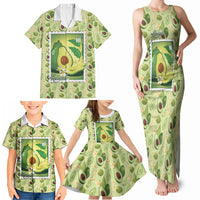 Aloha Hawaii Avocado Family Matching Tank Maxi Dress and Hawaiian Shirt Hawaiian Fruit Stylized Stamp LT14 - Polynesian Pride