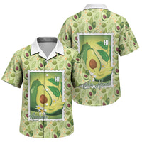 Aloha Hawaii Avocado Family Matching Tank Maxi Dress and Hawaiian Shirt Hawaiian Fruit Stylized Stamp LT14 Son's Shirt Green - Polynesian Pride