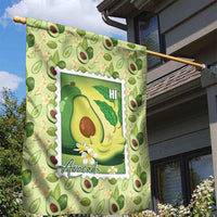 Aloha Hawaii Avocado Garden Flag Hawaiian Fruit Stylized Stamp LT14 - Polynesian Pride
