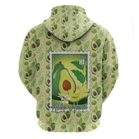 Aloha Hawaii Avocado Hoodie Hawaiian Fruit Stylized Stamp LT14 - Polynesian Pride