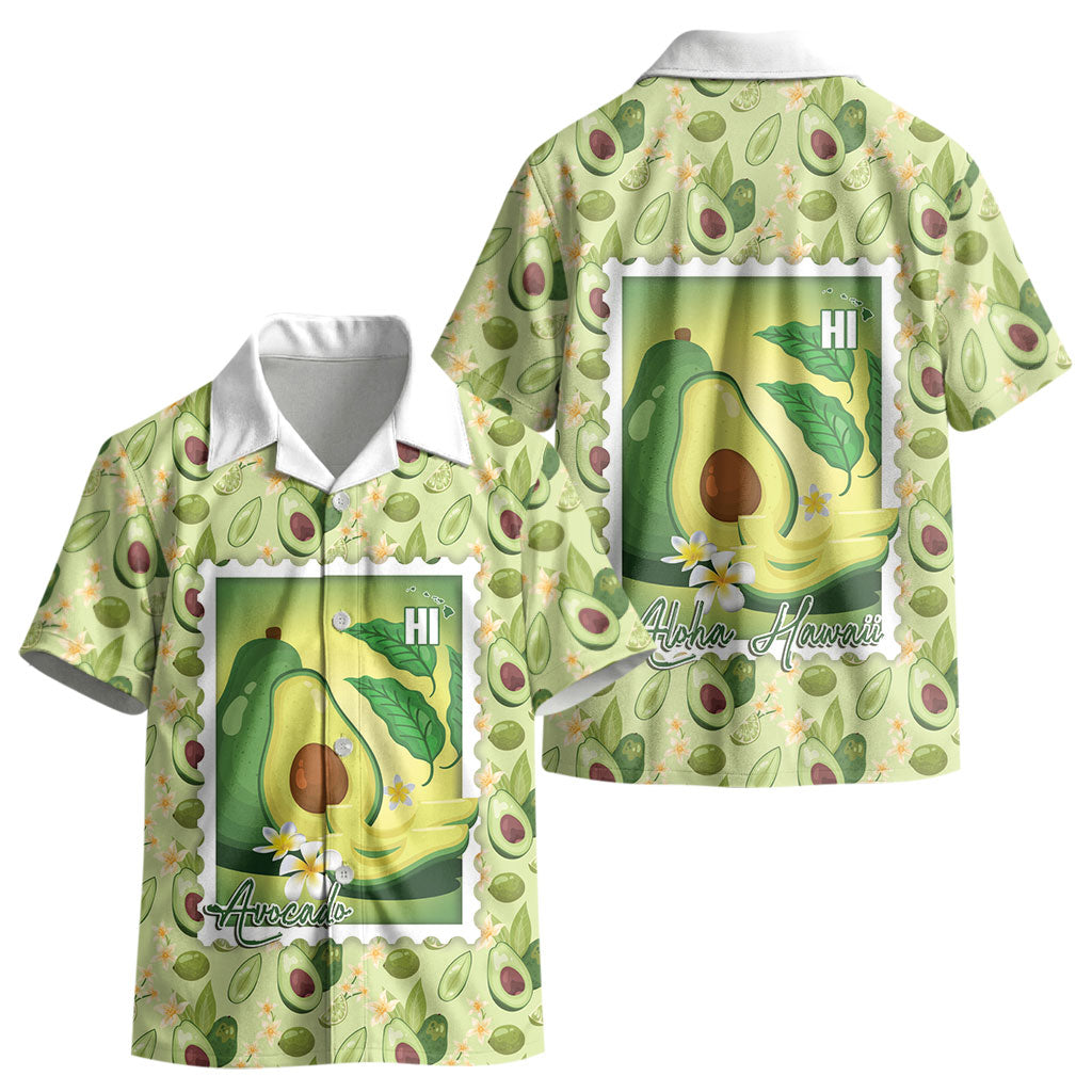 Aloha Hawaii Avocado Kid Hawaiian Shirt Hawaiian Fruit Stylized Stamp LT14 - Polynesian Pride