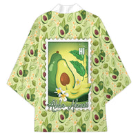Aloha Hawaii Avocado Kimono Hawaiian Fruit Stylized Stamp LT14 - Polynesian Pride