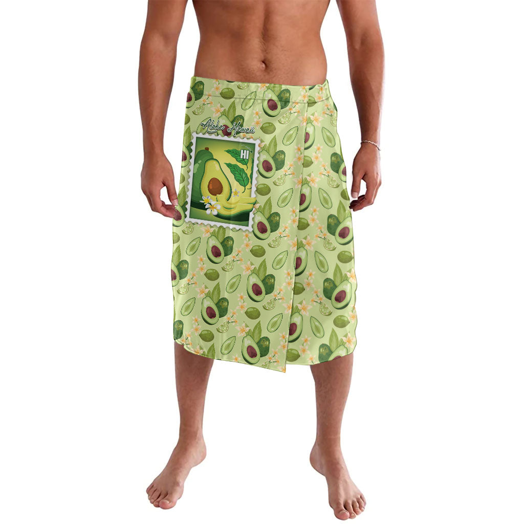 Aloha Hawaii Avocado Lavalava Hawaiian Fruit Stylized Stamp