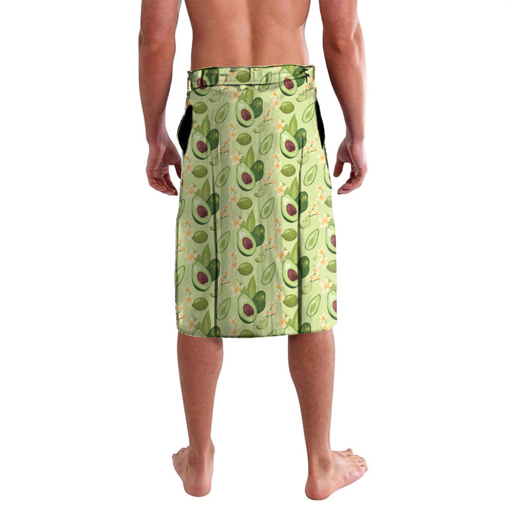 Aloha Hawaii Avocado Lavalava Hawaiian Fruit Stylized Stamp LT14 - Polynesian Pride