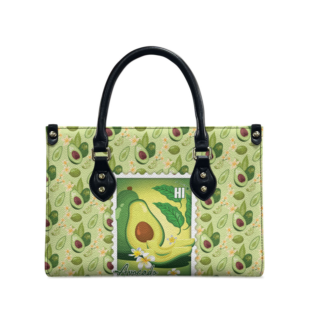 Aloha Hawaii Avocado Leather Bag Hawaiian Fruit Stylized Stamp LT14 - Polynesian Pride