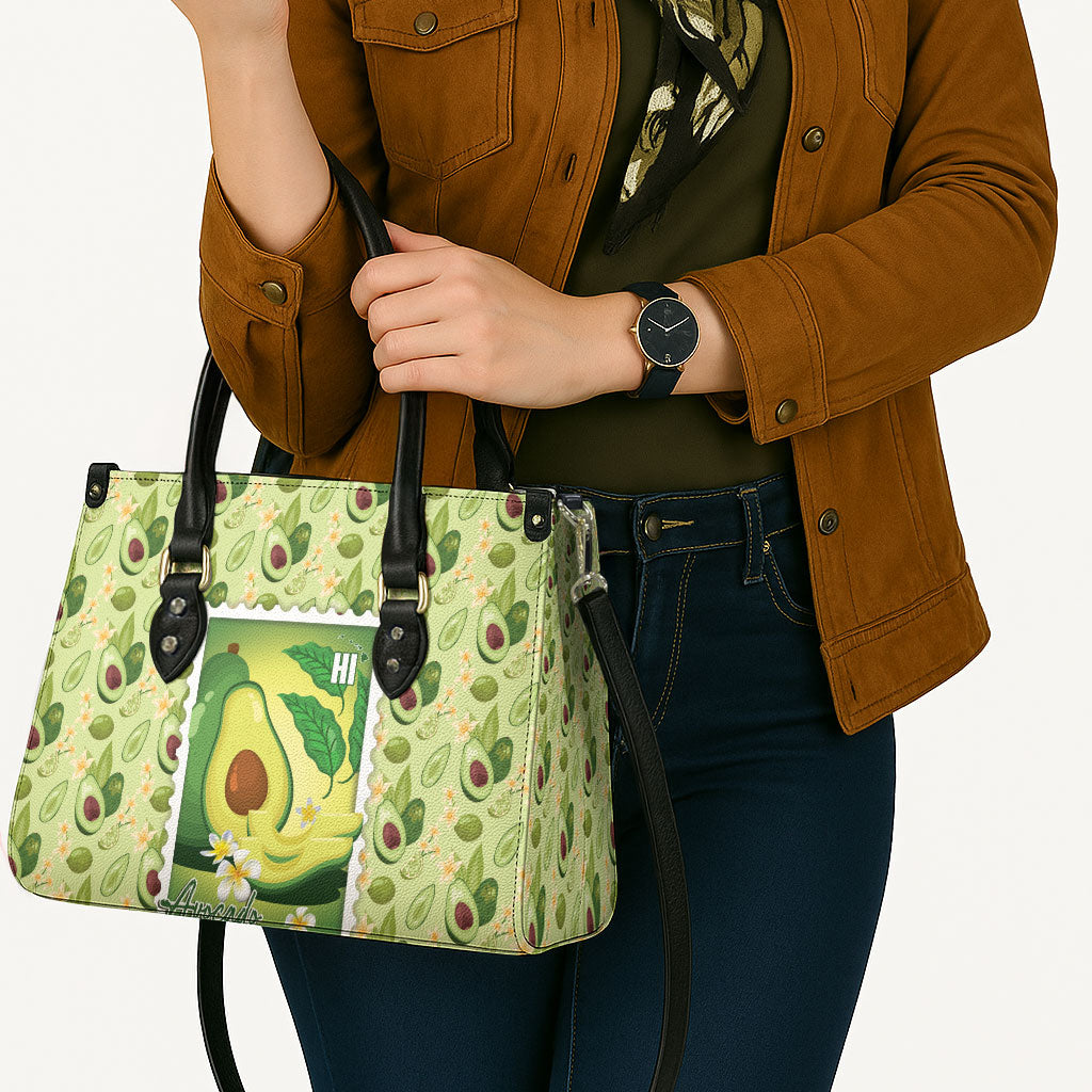 Aloha Hawaii Avocado Leather Bag Hawaiian Fruit Stylized Stamp LT14 - Polynesian Pride