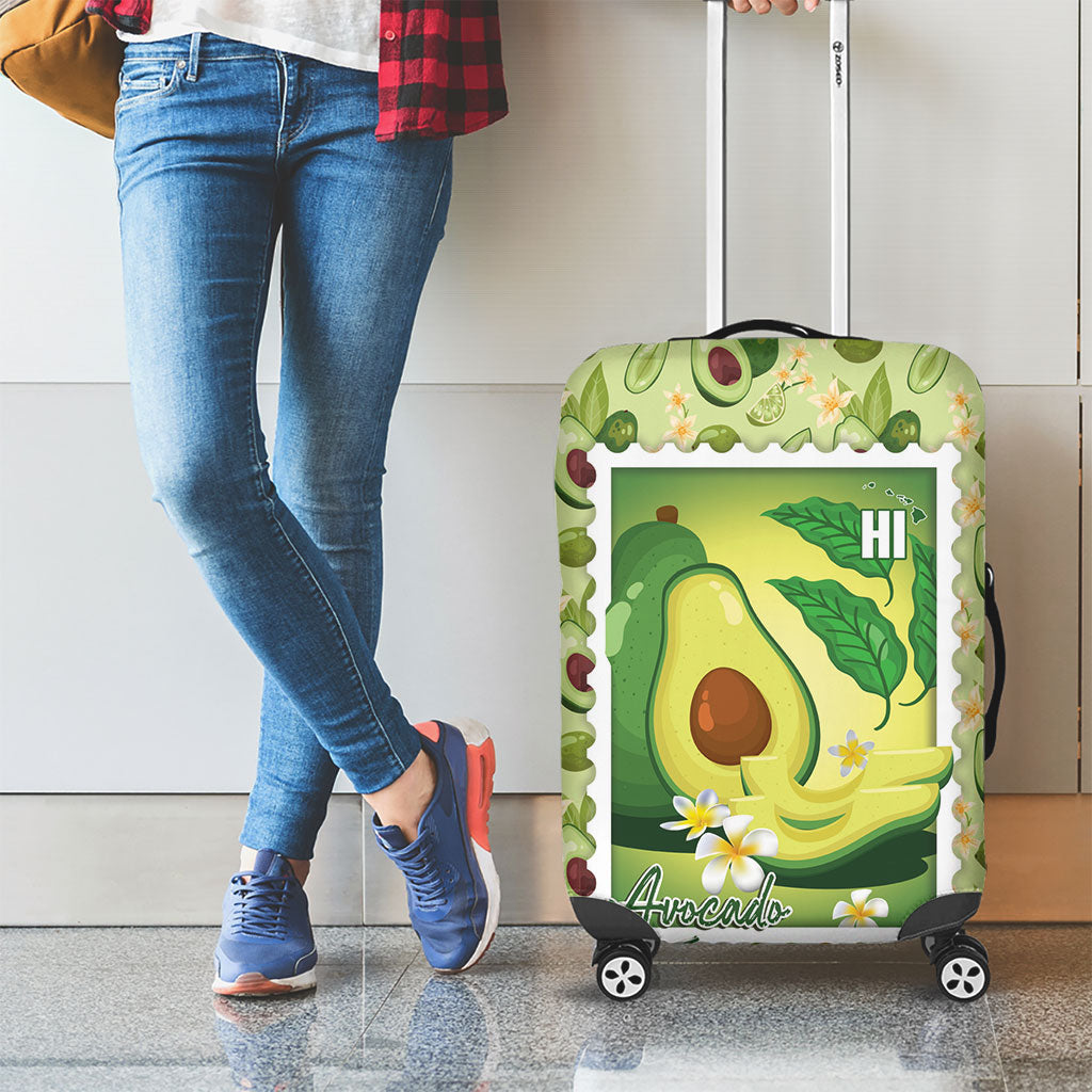 Aloha Hawaii Avocado Luggage Cover Hawaiian Fruit Stylized Stamp LT14 - Polynesian Pride