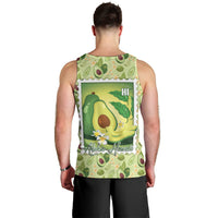 Aloha Hawaii Avocado Men Tank Top Hawaiian Fruit Stylized Stamp LT14 - Polynesian Pride
