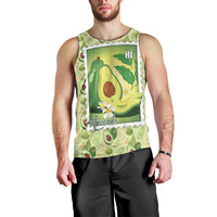 Aloha Hawaii Avocado Men Tank Top Hawaiian Fruit Stylized Stamp LT14 - Polynesian Pride