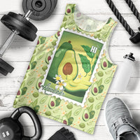 Aloha Hawaii Avocado Men Tank Top Hawaiian Fruit Stylized Stamp LT14 - Polynesian Pride
