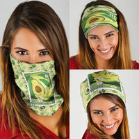 Aloha Hawaii Avocado Neck Gaiter Hawaiian Fruit Stylized Stamp LT14 - Polynesian Pride
