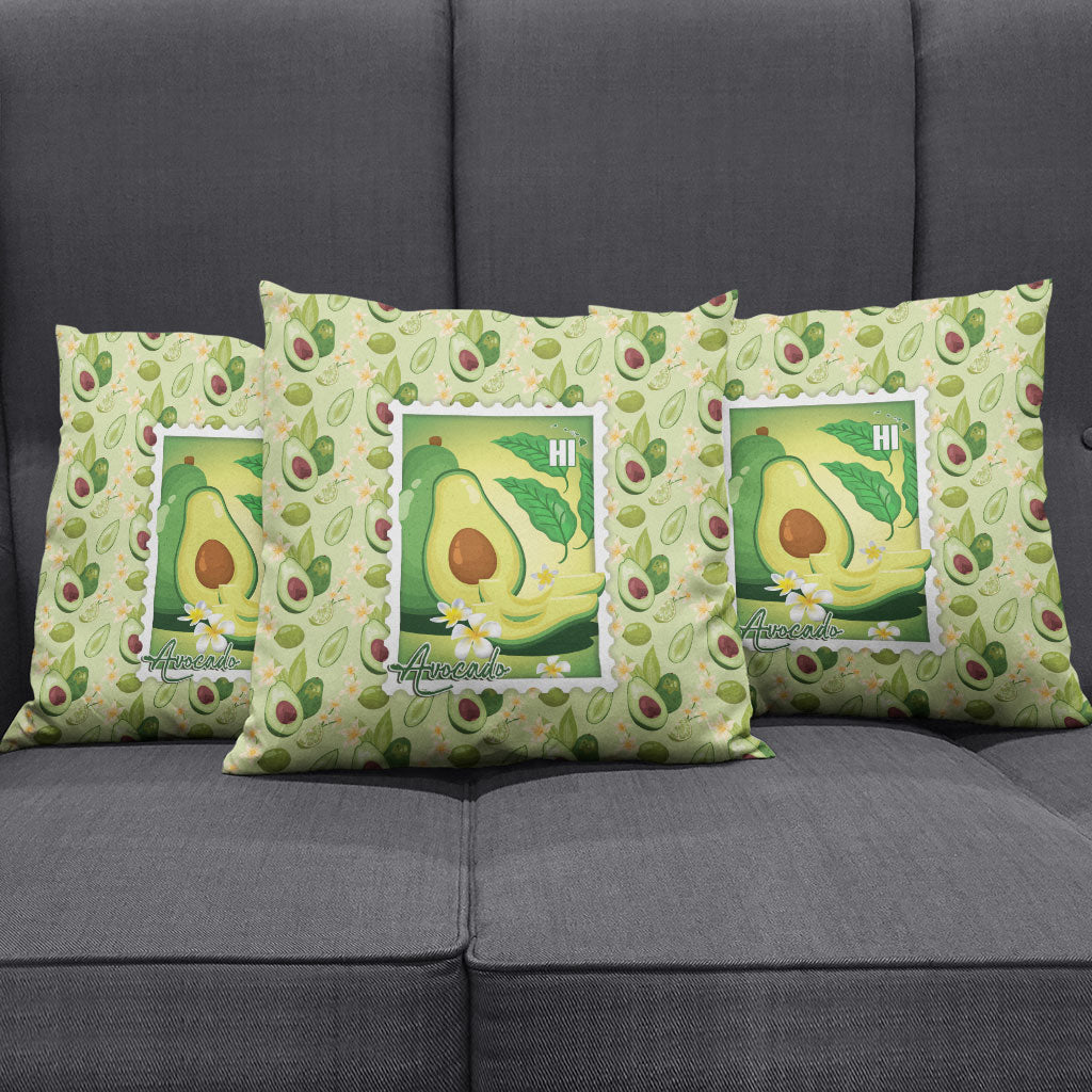 Aloha Hawaii Avocado Pillow Cover Hawaiian Fruit Stylized Stamp LT14 - Polynesian Pride