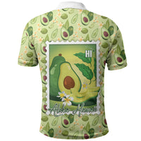 Aloha Hawaii Avocado Polo Shirt Hawaiian Fruit Stylized Stamp LT14 - Polynesian Pride