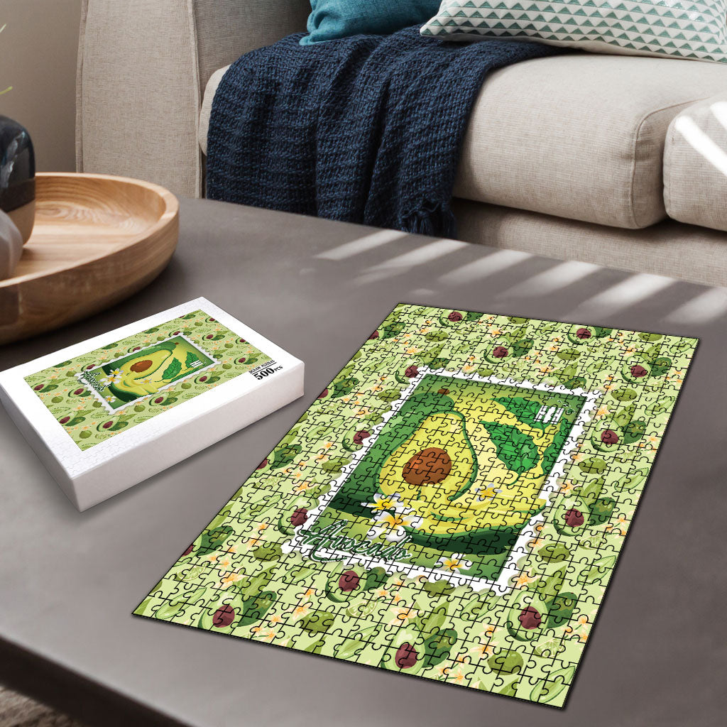Aloha Hawaii Avocado Puzzle Hawaiian Fruit Stylized Stamp LT14 - Polynesian Pride