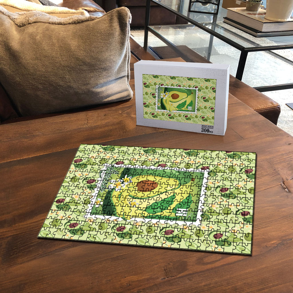 Aloha Hawaii Avocado Puzzle Hawaiian Fruit Stylized Stamp LT14 - Polynesian Pride