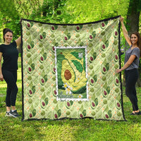 Aloha Hawaii Avocado Quilt Hawaiian Fruit Stylized Stamp LT14 - Polynesian Pride