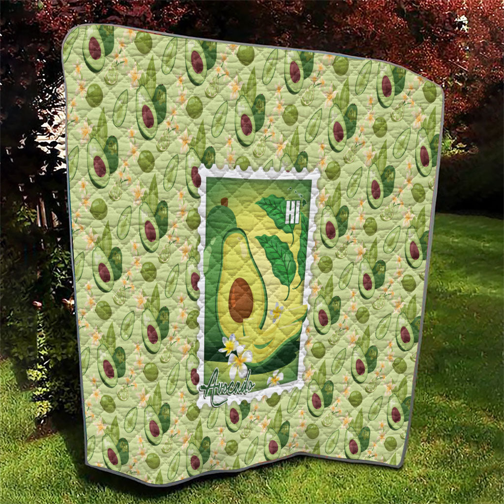 Aloha Hawaii Avocado Quilt Hawaiian Fruit Stylized Stamp LT14 - Polynesian Pride