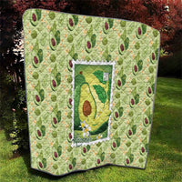 Aloha Hawaii Avocado Quilt Hawaiian Fruit Stylized Stamp LT14 - Polynesian Pride