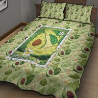 Aloha Hawaii Avocado Quilt Bed Set Hawaiian Fruit Stylized Stamp LT14 - Polynesian Pride