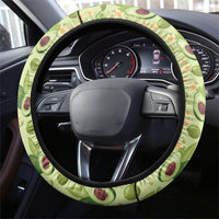 Aloha Hawaii Avocado Steering Wheel Cover Hawaiian Fruit Stylized Stamp LT14 - Polynesian Pride