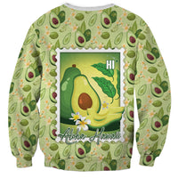 Aloha Hawaii Avocado Sweatshirt Hawaiian Fruit Stylized Stamp LT14 - Polynesian Pride