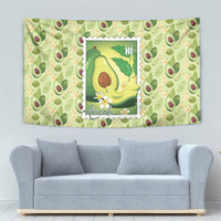 Aloha Hawaii Avocado Tapestry Hawaiian Fruit Stylized Stamp LT14 - Polynesian Pride