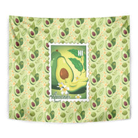 Aloha Hawaii Avocado Tapestry Hawaiian Fruit Stylized Stamp LT14 - Polynesian Pride