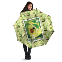 Aloha Hawaii Avocado Umbrella Hawaiian Fruit Stylized Stamp LT14 - Polynesian Pride