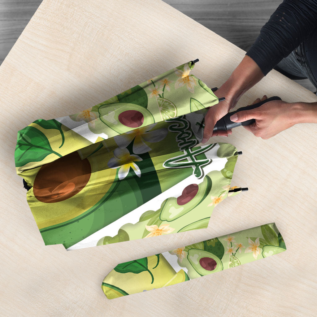 Aloha Hawaii Avocado Umbrella Hawaiian Fruit Stylized Stamp LT14 - Polynesian Pride